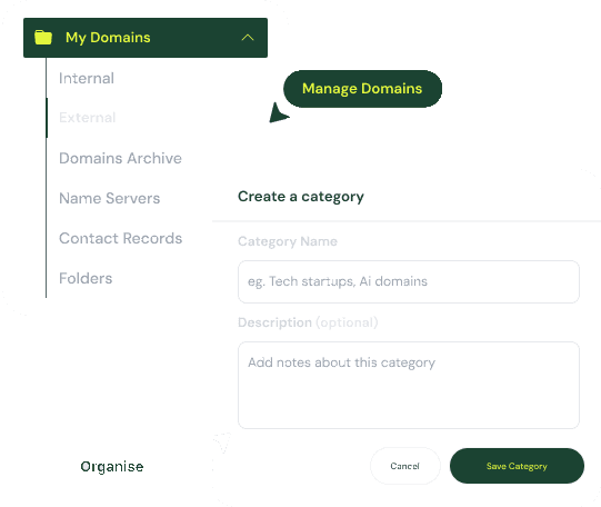 Domain portfolio manager